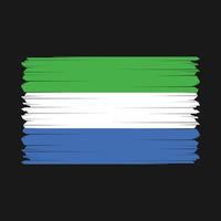 Sierra Leone Flag Vector Illustration