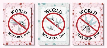 World malaria day vector, illustration of malaria, and the world for design world malaria day.vector banner and poster design. vector