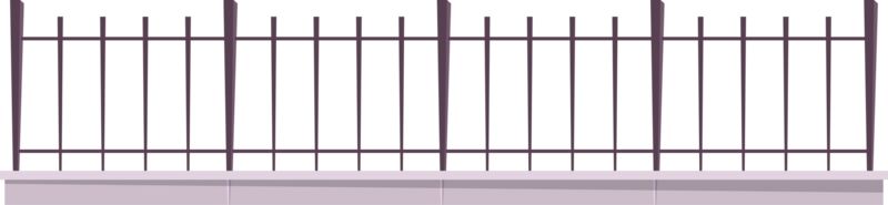 Cartoon metal fence clip art png