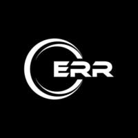 ERR letter logo design in illustration. Vector logo, calligraphy designs for logo, Poster, Invitation, etc.