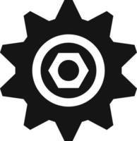 cog, cogwheel. Repair tool, repair vector icon, maintenance, repairs Vector icon on white background