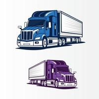 camión vehículo transporte vector símbolo, envío, camionaje, carga
