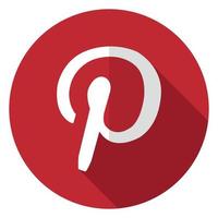 Pinterest Icon Logo. Vector art illustration