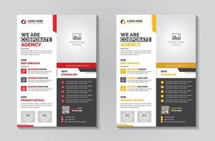 Corporate Flyer Design Template for Business vector