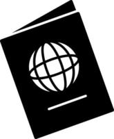 pasaporte icono. vector. ilustración. aislar en blanco antecedentes vector icono