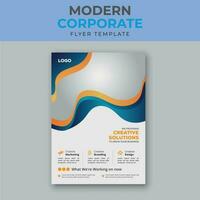 Business abstract vector template. Brochure design, cover modern layout, annual report, poster, flyer in A4 with colorful background free Vector