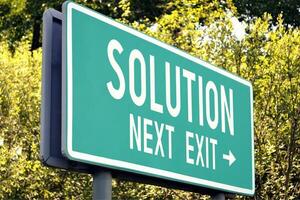 Solution - Next Exit Road Sign photo