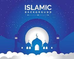 ramadan kareem fondo islámico con elemento vector