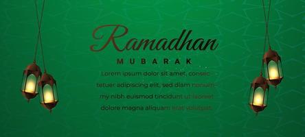 beautiful banner in islamic style vector