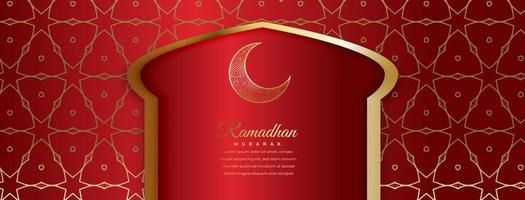 Ramadan Kareem Islamic background vector