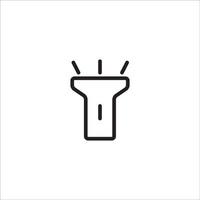 flashlight icon vector design