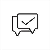 charla mensaje icono vector diseño