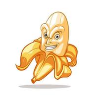 Funny Banana Mascot Logo vector