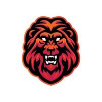 Fierce Lion Head Mascot Logo for Teams and Brands vector