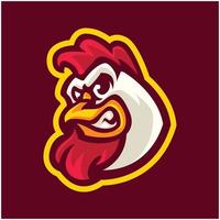 Rooster Mascot Logo for Farm and Food Brands vector