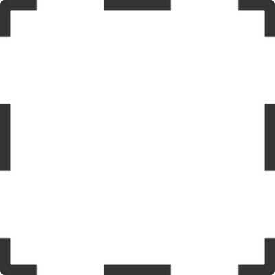 Box, cut, dashed line icon. Simple, modern flat vector illustration for mobile app, website or desktop app on gray background