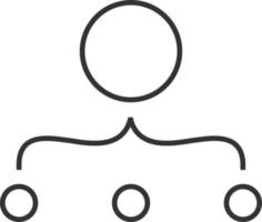 connection line icon. Simple, modern flat vector illustration for mobile app, website or desktop app on gray background