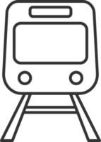 Train, transport line icon. Simple, modern flat vector illustration for mobile app, website or desktop app on gray background