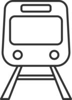 tren, transporte línea icono. simple, moderno plano vector ilustración para móvil aplicación, sitio web o escritorio aplicación en gris antecedentes