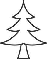 Tree, Christmas line icon. Simple, modern flat vector illustration for mobile app, website or desktop app on gray background