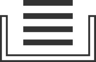 Clipboard, stack line icon. Simple, modern flat vector illustration for mobile app, website or desktop app on gray background