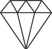 Diamond, jewelers line icon. Simple, modern flat vector illustration for mobile app, website or desktop app on gray background