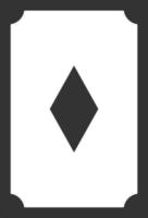 Card, diamond line icon. Simple, modern flat vector illustration for mobile app, website or desktop app on gray background