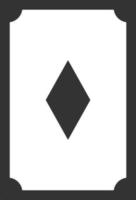 Card, diamond line icon. Simple, modern flat vector illustration for mobile app, website or desktop app on gray background