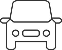 Car, auto line icon. Simple, modern flat vector illustration for mobile app, website or desktop app on gray background