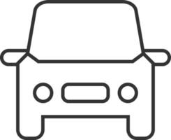 Car, auto line icon. Simple, modern flat vector illustration for mobile app, website or desktop app on gray background