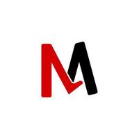 Logo Graphic Letter M Kick Icon vector