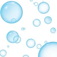vistoso jabón burbujas a crear un diseño. realista jabón burbujas vector