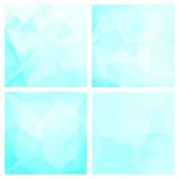 Set of Abstract Triangle Polygonal Backgrounds vector