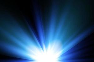 Blue light rays with star Royalty Free Vector Image