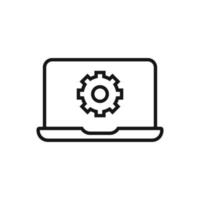 Editable Icon of Settings, Vector illustration isolated on white background. using for Presentation, website or mobile app