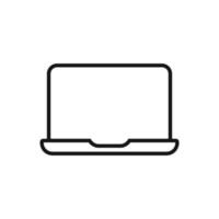 Editable Icon of Laptop, Vector illustration isolated on white background. using for Presentation, website or mobile app