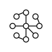 Editable Icon of Networking, Vector illustration isolated on white background. using for Presentation, website or mobile app