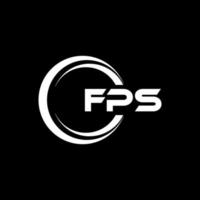 FPS letter logo design in illustration. Vector logo, calligraphy designs for logo, Poster, Invitation, etc.