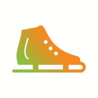 Beautiful Skating Shoe Glyph Vector Icon