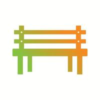 Beautiful Bench Glyph Vector Icon