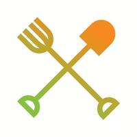 Beautiful Farming Tools Glyph Vector Icon