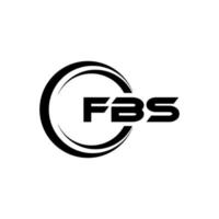 diseño del logotipo de la letra fbs en la ilustración. logotipo vectorial, diseños de caligrafía para logotipo, afiche, invitación, etc. vector