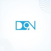 DN9 or D9N Logo Template In Modern Creative Minimal Style Vector Design