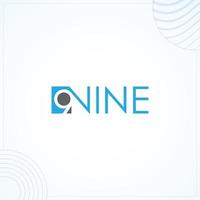 9 Nine 99 Logo Template In Modern Creative Minimal Style Vector Design