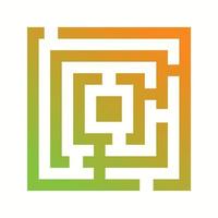 Beautiful Maze Vector Glyph icon
