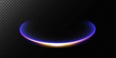 Abstract light lines of movement and speed with white color glitters. Light everyday glowing effect. semicircular wave, light trail curve swirl, car headlights, incandescent optical fiber png. vector