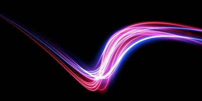 Abstract beautiful light background. Magic sparks on a dark background. Mystical speed stripes, glitter effect. Shine of cosmic rays. Neon lines of speed and fast wind. Glow effect, powerful energy. vector