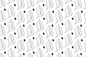 Seamless Sycamore Leaf vector