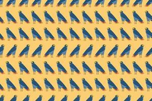 Ancient Bird Pattern vector