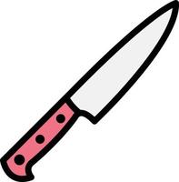 ilustración de diseño de icono de vector de cuchillo